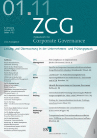 Zeitschrift für Corporate Governance (ZCG)